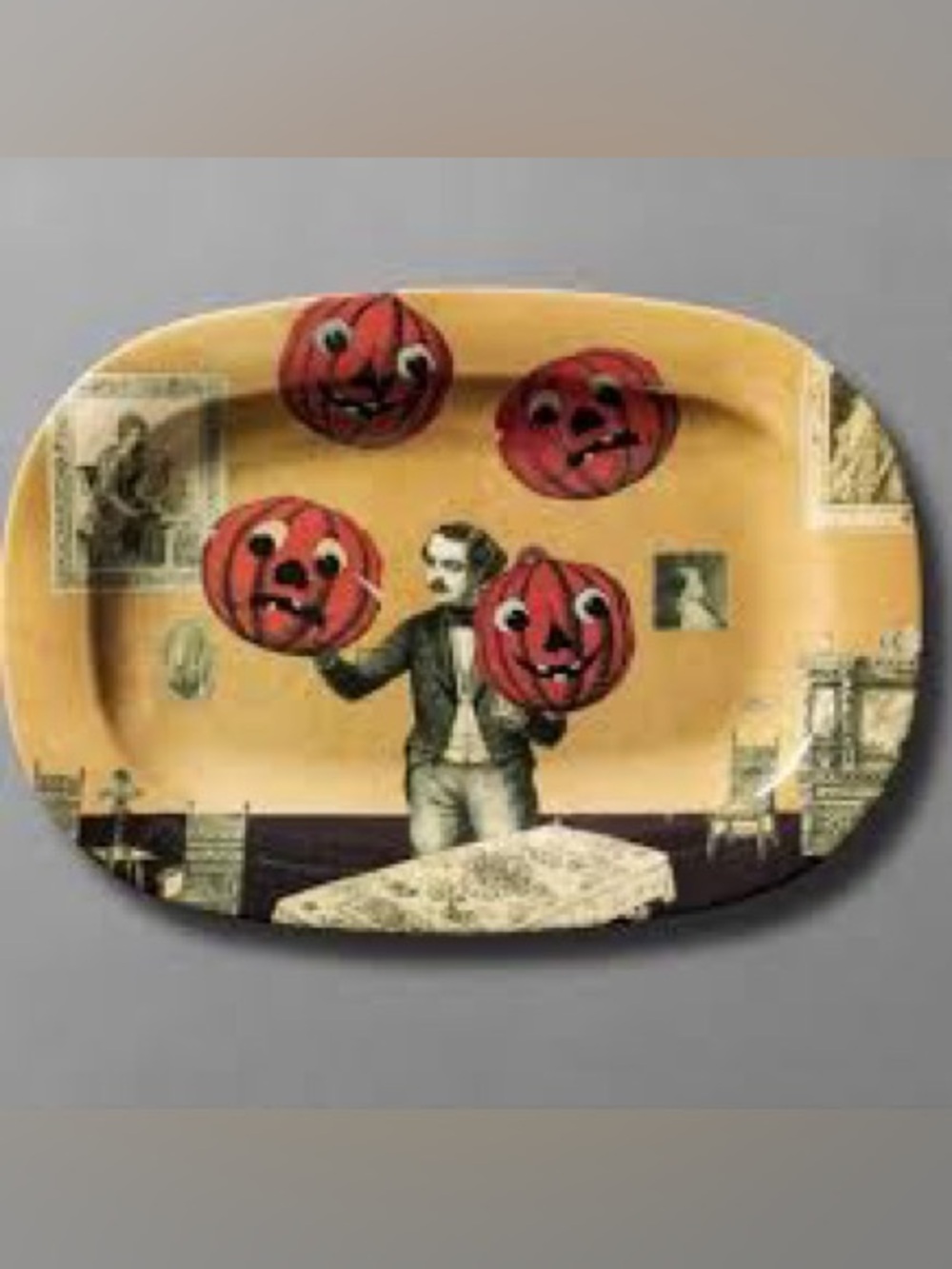 John Derian x Target Feast Your Eyes Juggling Pumpkin Melamine Platter